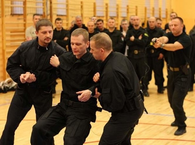 Ćwiczenia z Szkole Policji w Słupsku.