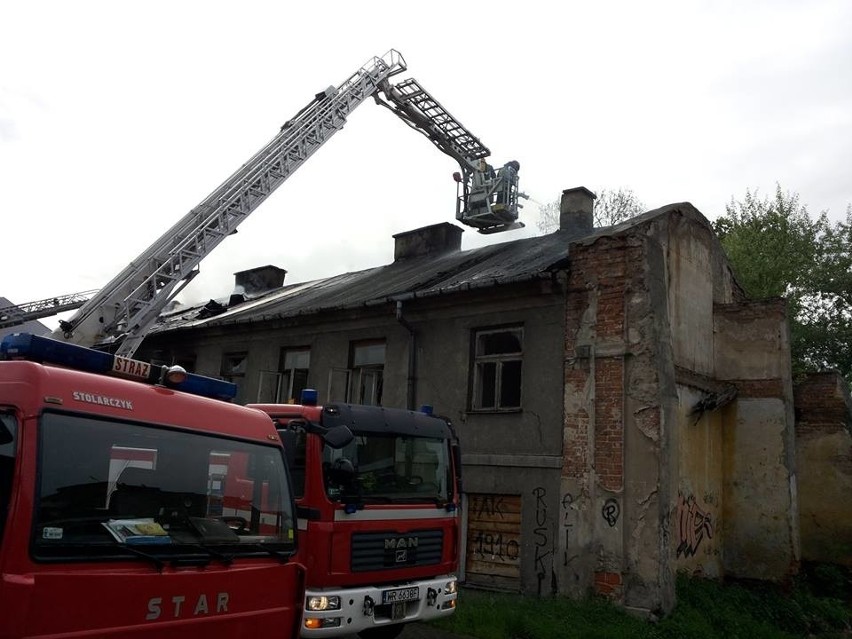 Pożar przy ulicy Staromiejskiej w Radomiu