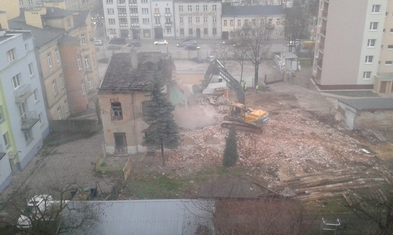 Burzenia kamienicy w Kielcach