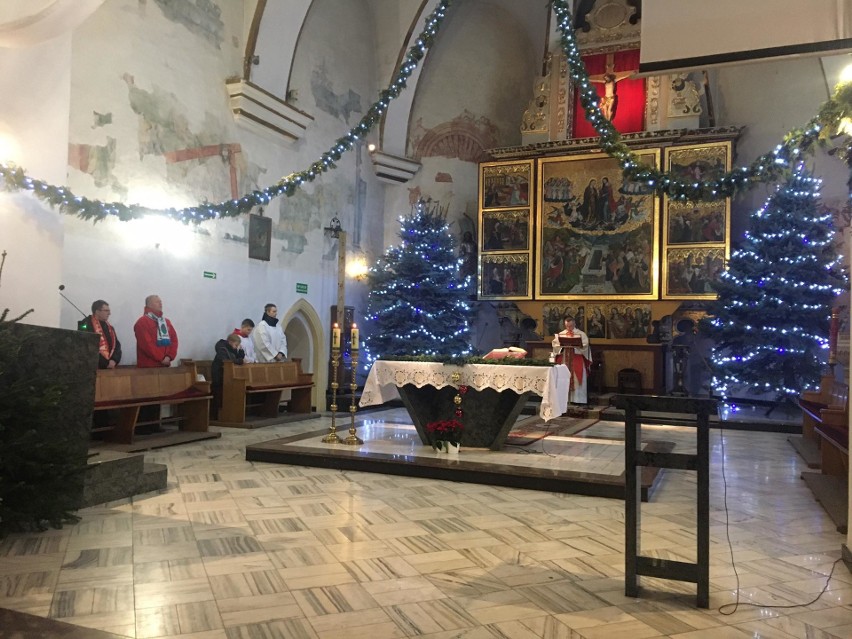 Msza święta kibiców Widzewa w kościele świętego Mikołaja