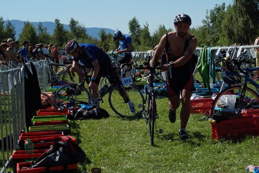 TriMan 2013. Mistrzostwa Polski w Triathlonie na Zalewie Mietkowskim (ZDJĘCIA)