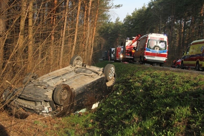 Wypadek na drodze Kostomłoty - Bugaj