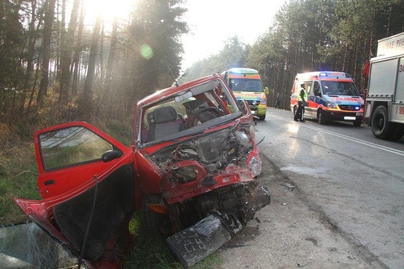 Wypadek na drodze Kostomłoty - Bugaj