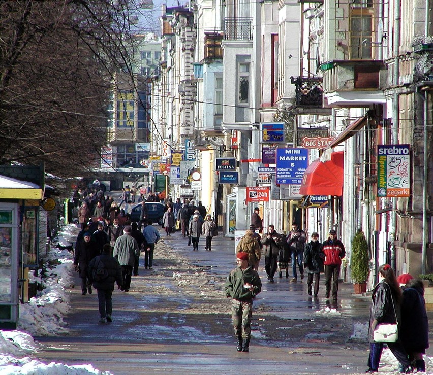 Ulica Wojska Polskiego w Słupsku w roku 2002