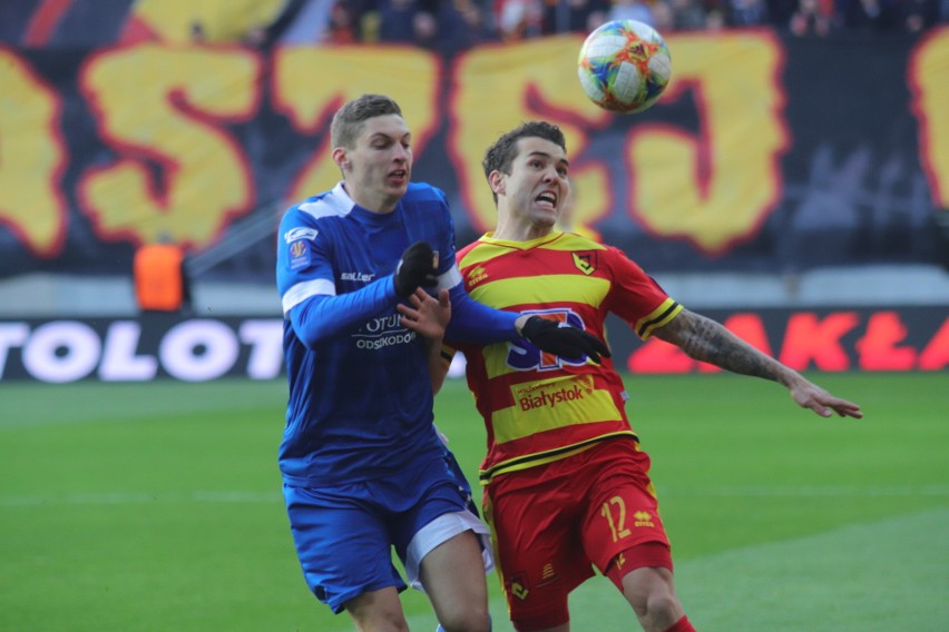 Totolotek Puchar Polski: Jagiellonia Białystok - Miedź Legnica 2:1. Jaga zagra na Narodowym (WYNIK, RELACJA, ZDJĘCIA, PUCHAR POLSKI 2019)