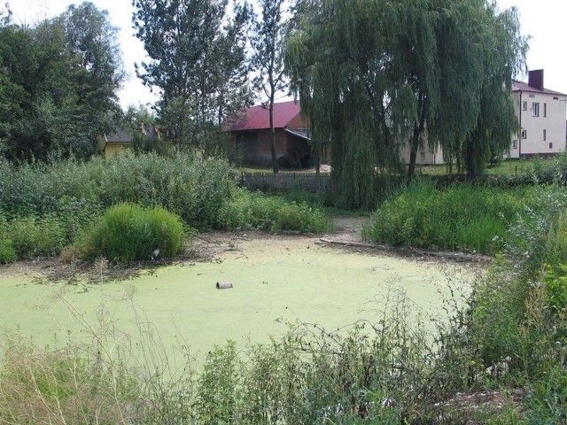 Dołek stal się miejscem, gdzie wysypywany jest gruz i inne odpady