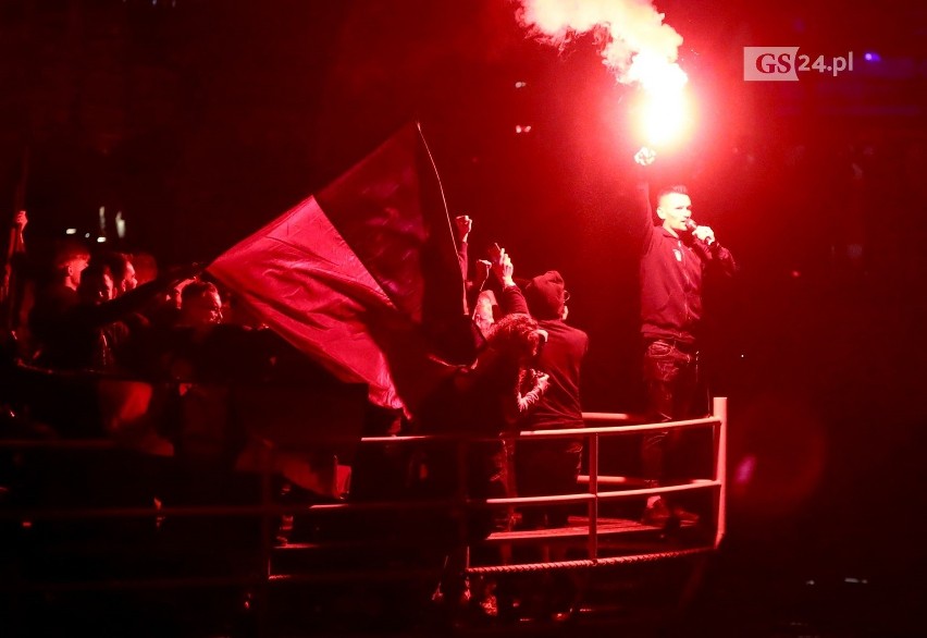 Feta kibiców i piłkarzy Pogoni Szczecin