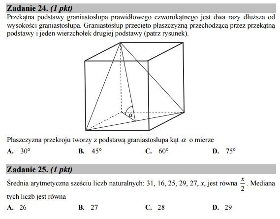 Stara matura 2016: Matematyka poziom podstawowy [ODPOWIEDZI, ARKUSZ CKE]