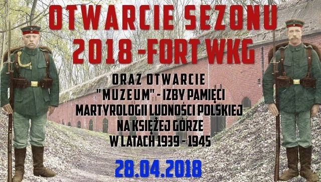Bramy do Fortu WKG w sezonie 2018 zostaną otwarte 28 kwietnia od godziny 10-tej.