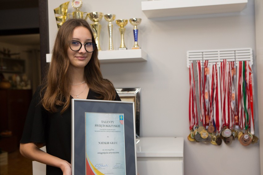 Natalia Głuc z pińczowa z dyplomem "Talen Świętokrzyski"
