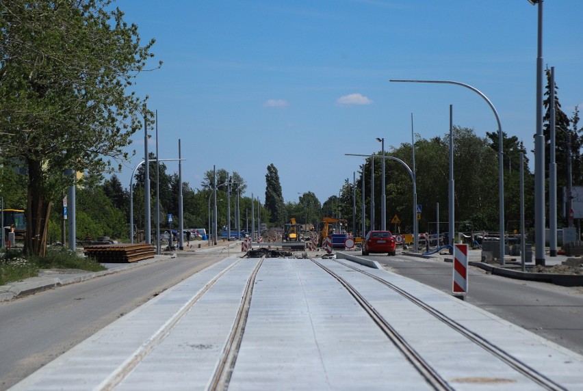 Budowa nowej linii tramwajowej na Jar - Aktualny stan robót