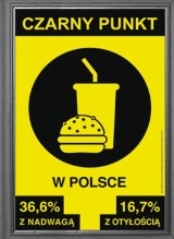 Jedz ostrożnie - w Śląskiem na przystankach zawisły zaskakujące plakaty, tzw. czarne punkty żywieniowe. Wiecie, co oznaczają?