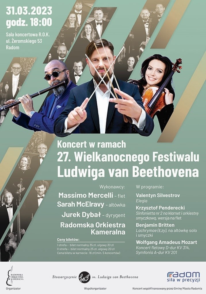 Radomska Orkiestra Kameralna zaprasza na koncert w ramach 27. Wielkanocnego Festiwalu Ludwiga van Beethovena