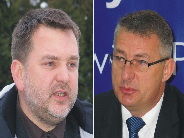 Andrzej Zapałowski (nz. z lewej) i Marek Rząsa piszą do siebie listy otwarte.