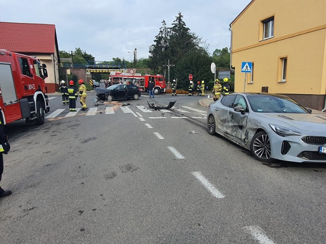 Do zderzenia doszło przy moście.