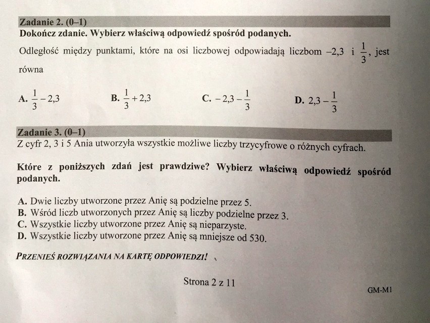 Egzamin gimnazjalny 2016. Matematyka 19.04.2016 - ZADANIA,...