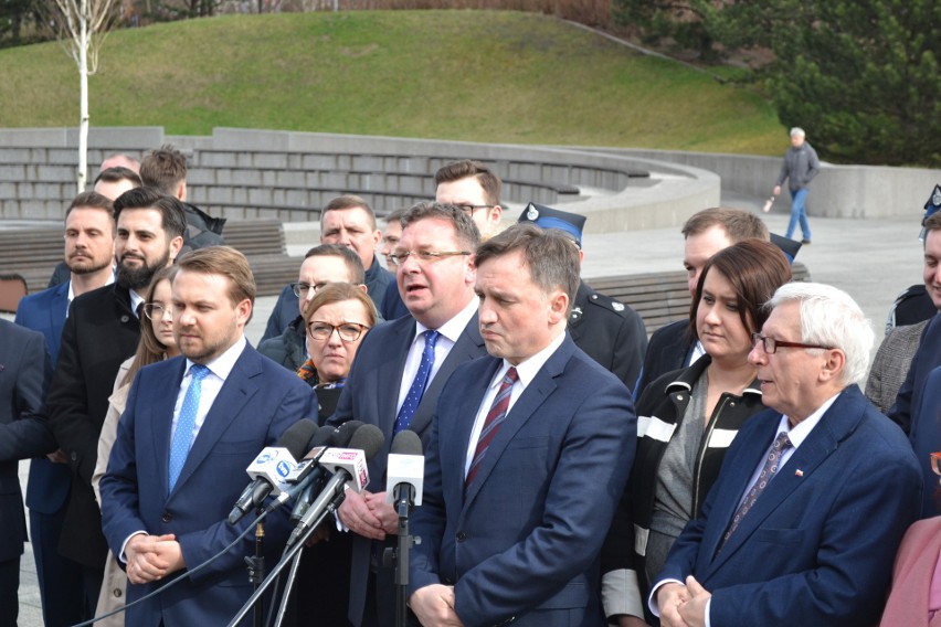 Konferencja prasowa Solidarnej Polski w Katowicach