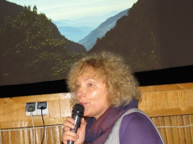 Teresa Mazurkiewicz, podrózniczka z Grudziądza opowiadala o swojej wyprawie w Himalaje