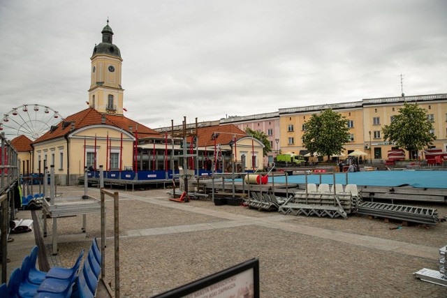 Trwają ostatnie prace przy instalacji na lekkoatletyczny Mityng Gwiazd