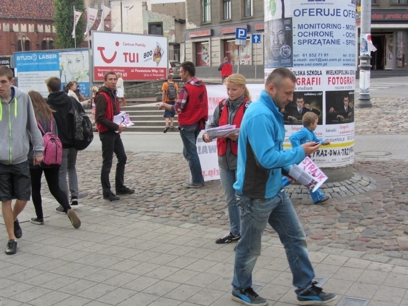 Poznań: Protesty związkowców przy Starym Marychu [ZDJĘCIA]