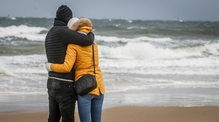 Wichura na Pomorzu. Plaża w Brzeźnie