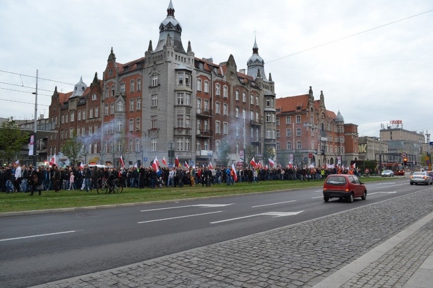 Marsz przeciwko imigrantom w Katowicach