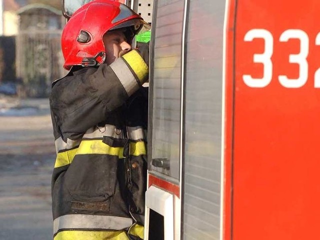 Pożar samochodu w Starych Bielicach