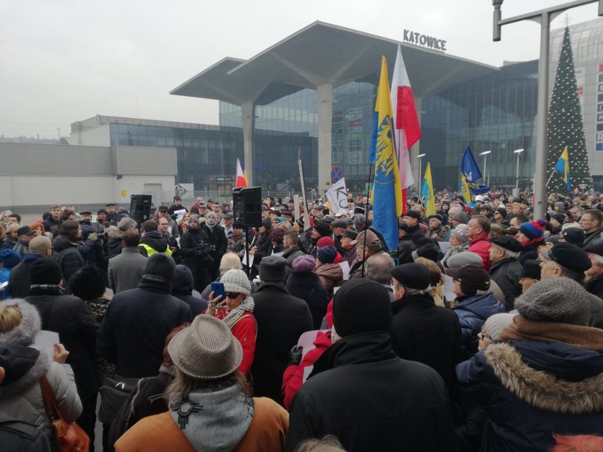 Protest plac Szewczyka w Katowicach