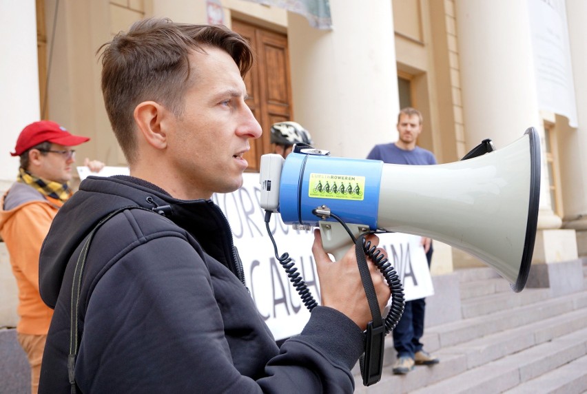 Happening "Stop mordowaniu ludzi na ulicach Lublina" (ZDJĘCIA)