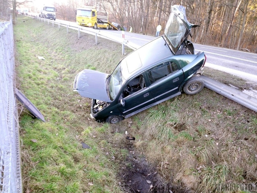 Wypadek w Dąbrowie.