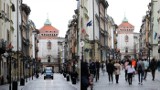 Kraków. Lockdown 2020 kontra lockdown 2021. Znajdź różnice na zdjęciach 6.04.21