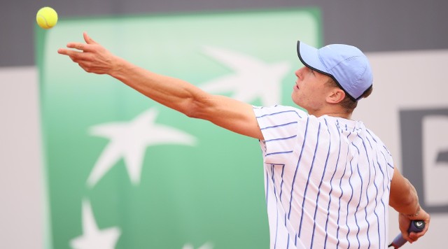 Szymon Kielan (na zdjęciu) i Piotr Matuszewski wygrali deblowy turniej ATP Challenger w Tampere.