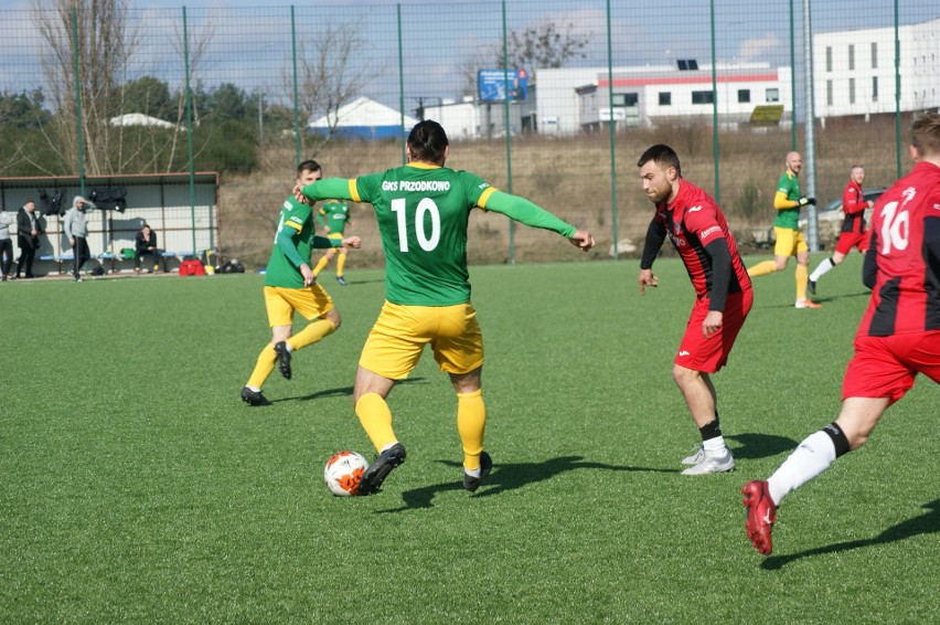 GKS Przodkowo w wygranym meczu 3:1 w Gdańsku z Jaguarem...