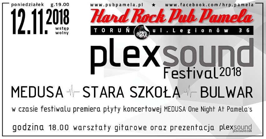 Pierwsza edycja Plexsound Festival w toruńskim Hard Rock Pubie Pamela