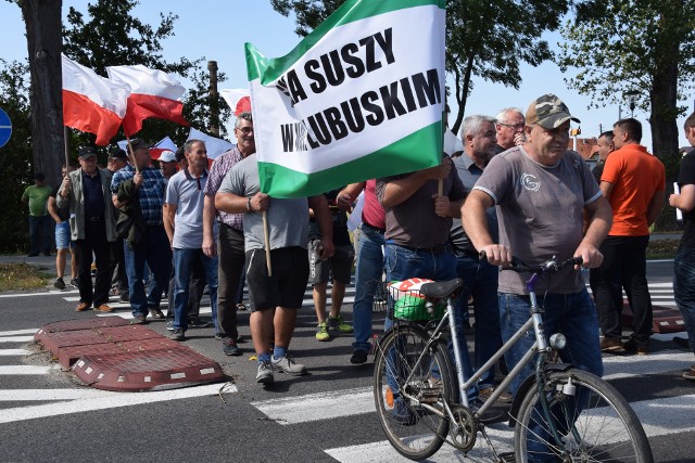 Protest rolników w Nowym Miasteczku