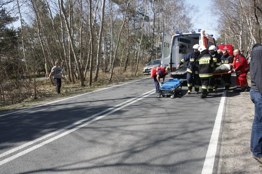 Wypadek na trasie Jastarnia - Kuźnica