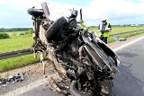Wypadek na Wschodniej Obwodnicy Wrocławia. Zderzyły się trzy auta (FILM, ZDJĘCIA)