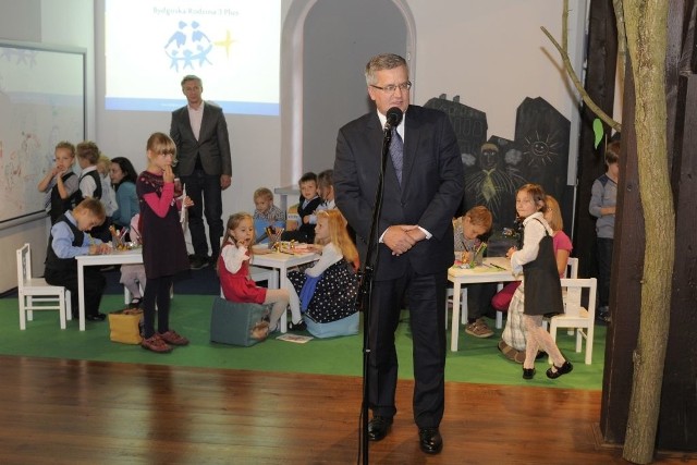 Prezydent Bronisław Komorowski podczas pobytu w Bydgoszczy we wrześniu ubr. spotkał się z dużymi rodzinami.