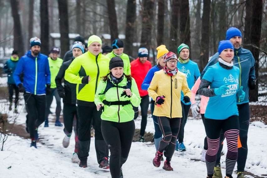 Pierwszy trening biegowy w Puszczy Bydgoskiej, na który...