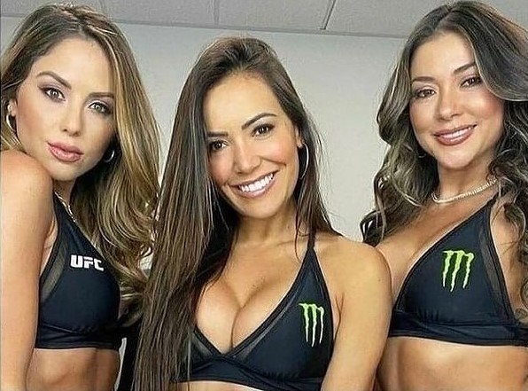 UFC Beauties – Brittney Palmer (z lewej), Luciana Andrade (w środku) i Arianny Celeste (z prawej)