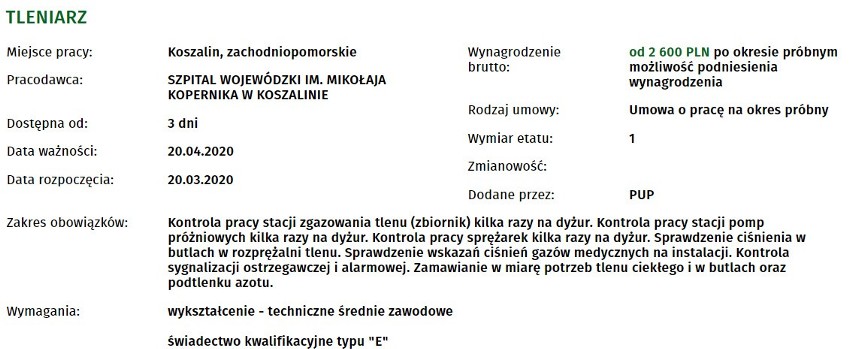 Praca w Koszalinie. Sprawdź nowe oferty - zarobki, warunki, szczegóły