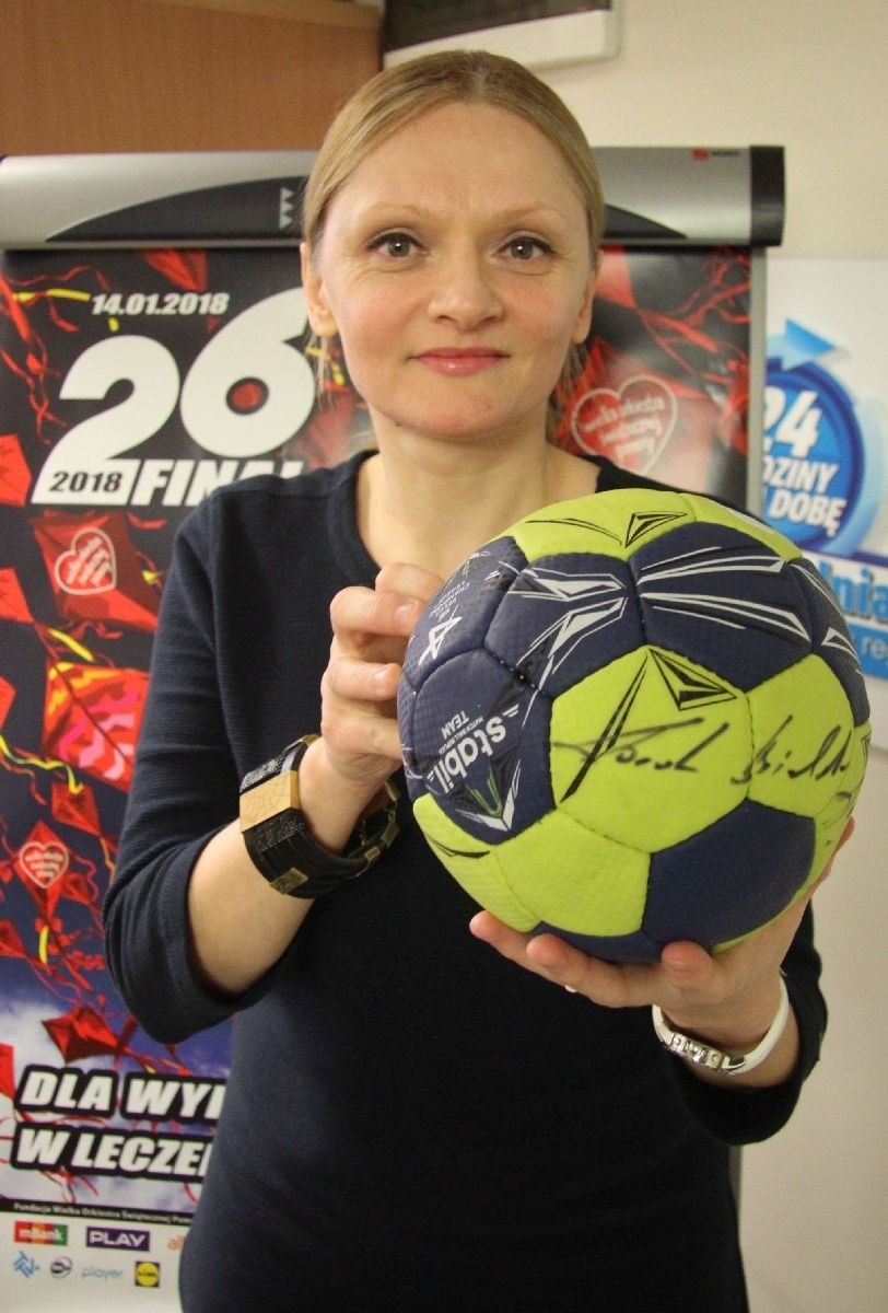 Beata Kaniowska zdobyła z kolei autograf szczypiornisty na...
