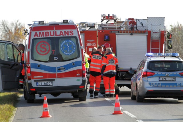 Do wypadku doszło na skrzyżowaniu ulic 2 Września i Tarnobrzeskiej w Chmielowie