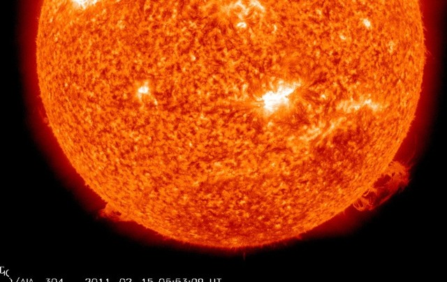 Wybuch na Słońcu. Wizualizacja przygotowana przez NASA