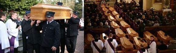 Uroczystości pogrzebowe ofiar wypadku w Nowym Mieście nad Pilicą
