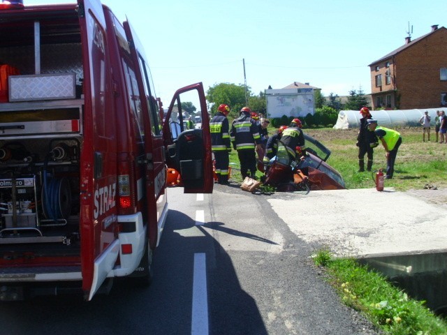 Groźny wypadek na drodze krajowej nr 79 w Nowym Brzesku