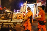 Wypadek na Zgierskiej. Pijany kierowca rozbił samochód na słupie trakcyjnym [ZDJĘCIA, FILM]