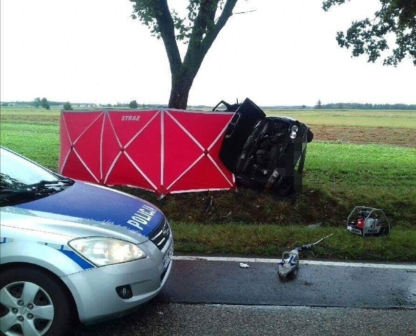 Mały Płock: Wypadek śmiertelny. Bmw uderzyło w drzewo, dwie...