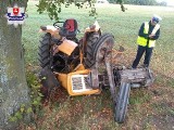 Zderzenie ciężarówki z ciągnikiem rolniczym. Zginął traktorzysta