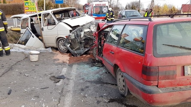 Na miejscu wypadku w Słupczy